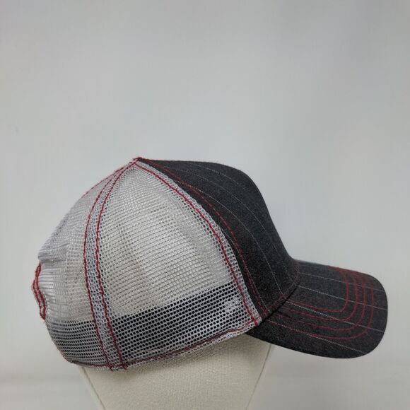 Bio-Domes Headgear Snapback Mesh Back Trucker Hat Gray OSFM Studded - Picture 4 of 9